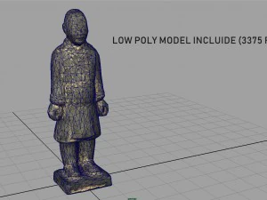 terracotta warriors heavily-armed foot soldier 3D Model