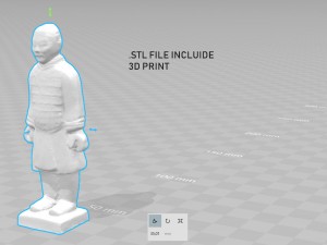 terracotta warriors heavily-armed foot soldier 3D Model