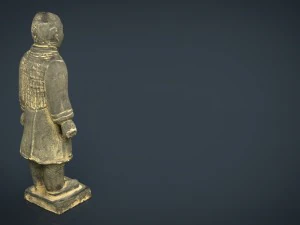 terracotta warriors heavily-armed foot soldier 3D Model