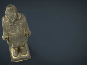 terracotta warriors heavily-armed foot soldier 3D Model
