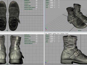leather boots 3D Model