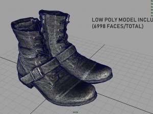 leather boots 3D Model