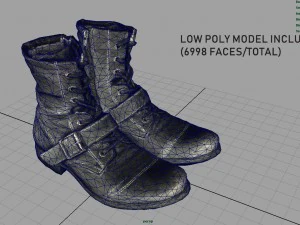 leather boots 3D Model