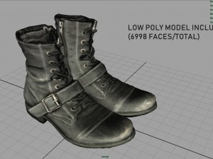 leather boots 3D Model