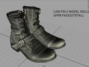 leather boots 3D Model