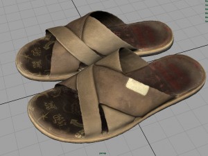 flips flops 3D 模型