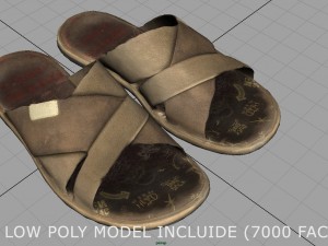 flips flops 3D 模型