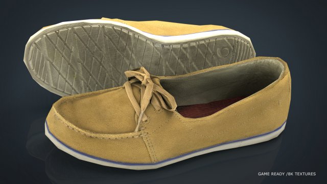 summer sneakers Modelo 3D .c4d .max .obj .3ds .fbx .stl .blend 