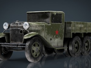 gazz aaa truck winter 3D Model