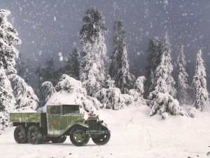 gazz aaa truck winter 3D Model