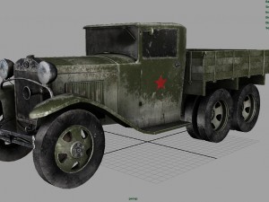 gazz aaa truck winter 3D Model