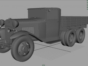 gazz aaa truck winter 3D Model
