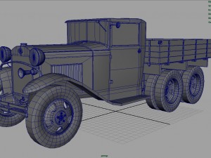 gazz aaa truck winter 3D Model