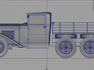 gazz aaa truck winter 3D Model