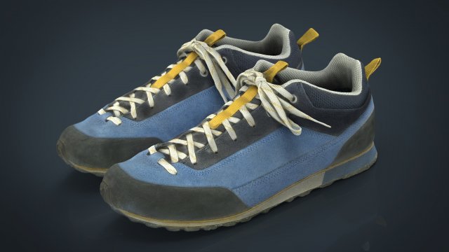 trekking sneakers 3D Model .c4d .max .obj .3ds .fbx .stl .blend 