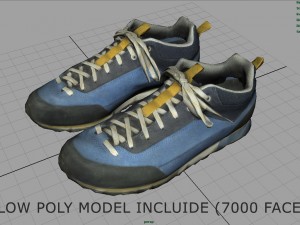 trekking sneakers 3D Model