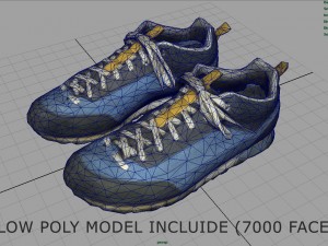 trekking sneakers 3D Model