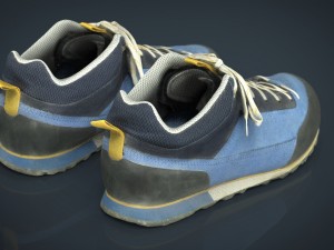 trekking sneakers 3D Model