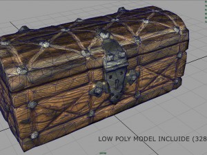 medieval chest 3Dモデル