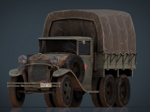 gaz aaa cargo truck 3D Model