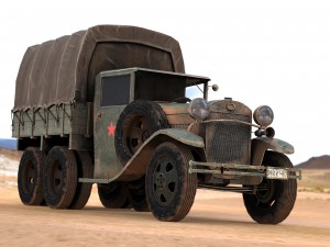 gaz aaa cargo truck 3D मॉडल