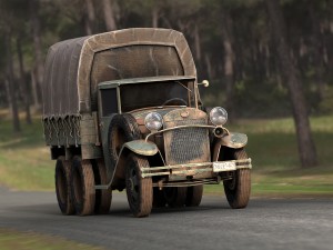 gaz aaa cargo truck 3D मॉडल