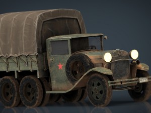 gaz aaa cargo truck 3D मॉडल