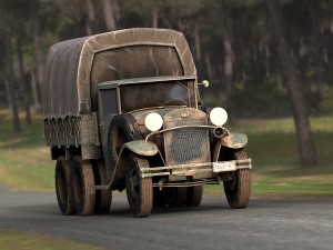 gaz aaa cargo truck 3D मॉडल