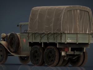 gaz aaa cargo truck 3D मॉडल