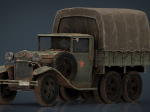 gaz aaa cargo truck 3D मॉडल