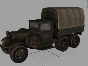 gaz aaa cargo truck 3D मॉडल