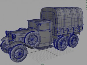 gaz aaa cargo truck 3D मॉडल