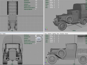 gaz aaa cargo truck 3D मॉडल