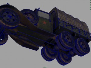 gaz aaa cargo truck 3D मॉडल