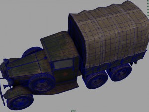 gaz aaa cargo truck 3D मॉडल