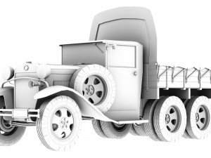 gaz aaa cargo truck 3D मॉडल
