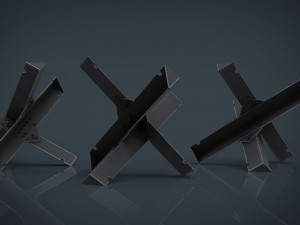 hedgehog anti-tank obstacle 3D मॉडल