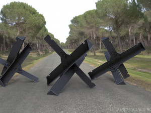 hedgehog anti-tank obstacle 3D मॉडल