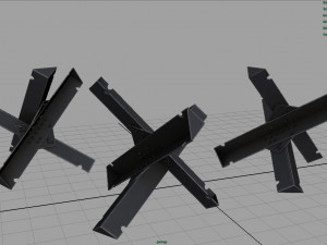 hedgehog anti-tank obstacle 3D मॉडल