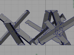 hedgehog anti-tank obstacle 3D मॉडल