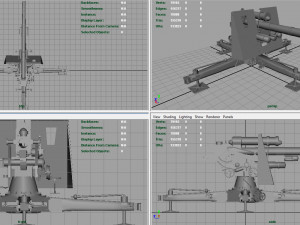 german flak 36 88mm 3D मॉडल