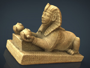 the alabaster sphinx Modelo 3D