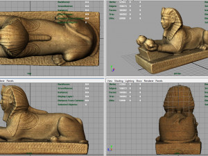 the alabaster sphinx 3D 模型
