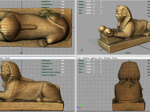 the alabaster sphinx 3D Model