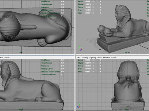 the alabaster sphinx 3D Model