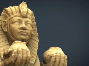 the alabaster sphinx 3D Model