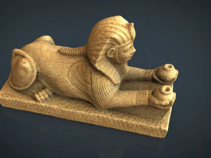 the alabaster sphinx 3D Model