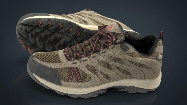 hiking shoes 3D Модель .c4d .max .obj .3ds .fbx .stl .blend 