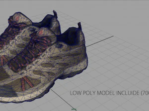 hiking shoes 3D Model