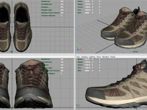 hiking shoes 3D Model